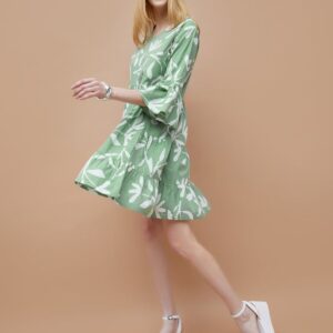 Floral Printed Tiered Dress